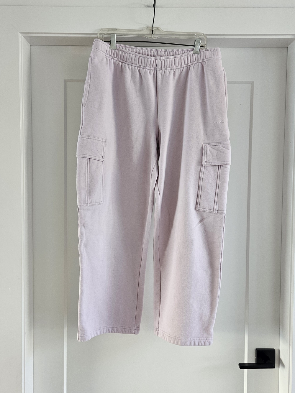 Aritzia Pale Lavender Cargo Track Pants Sz Large